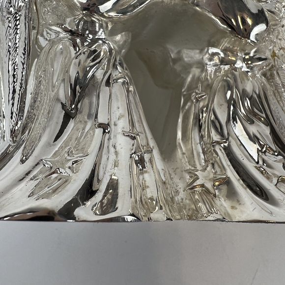 International Silver Co Angel Candle Holders Vtg Set /2 Christmas Centerpiece - Picture 12 of 15